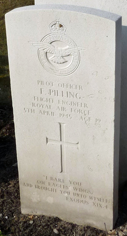 P/O Frank Pilling<br/><br /><br />died April 5th, 1945